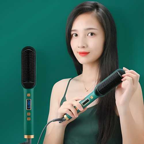 Smooth Electric Hair Straightener Comb Brush